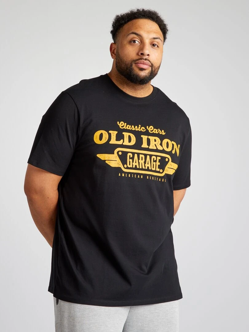 T shirt en maille jersey Noir
