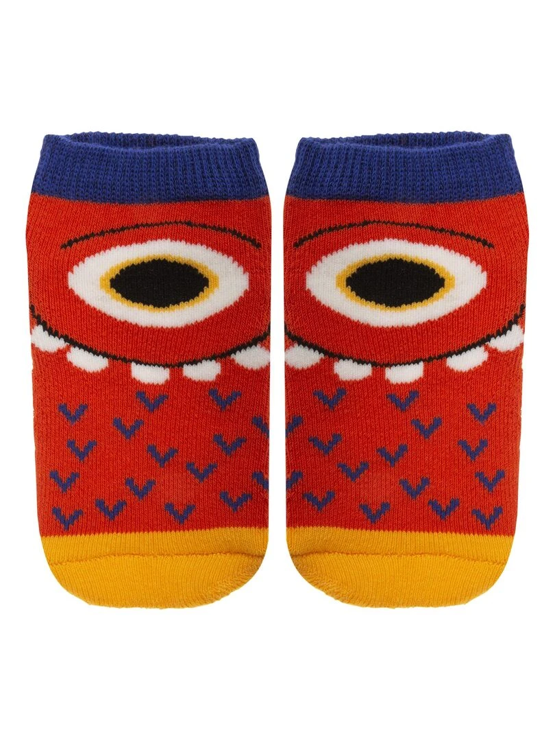 Chaussettes antidérapantes Monstre 19/26 Rouge