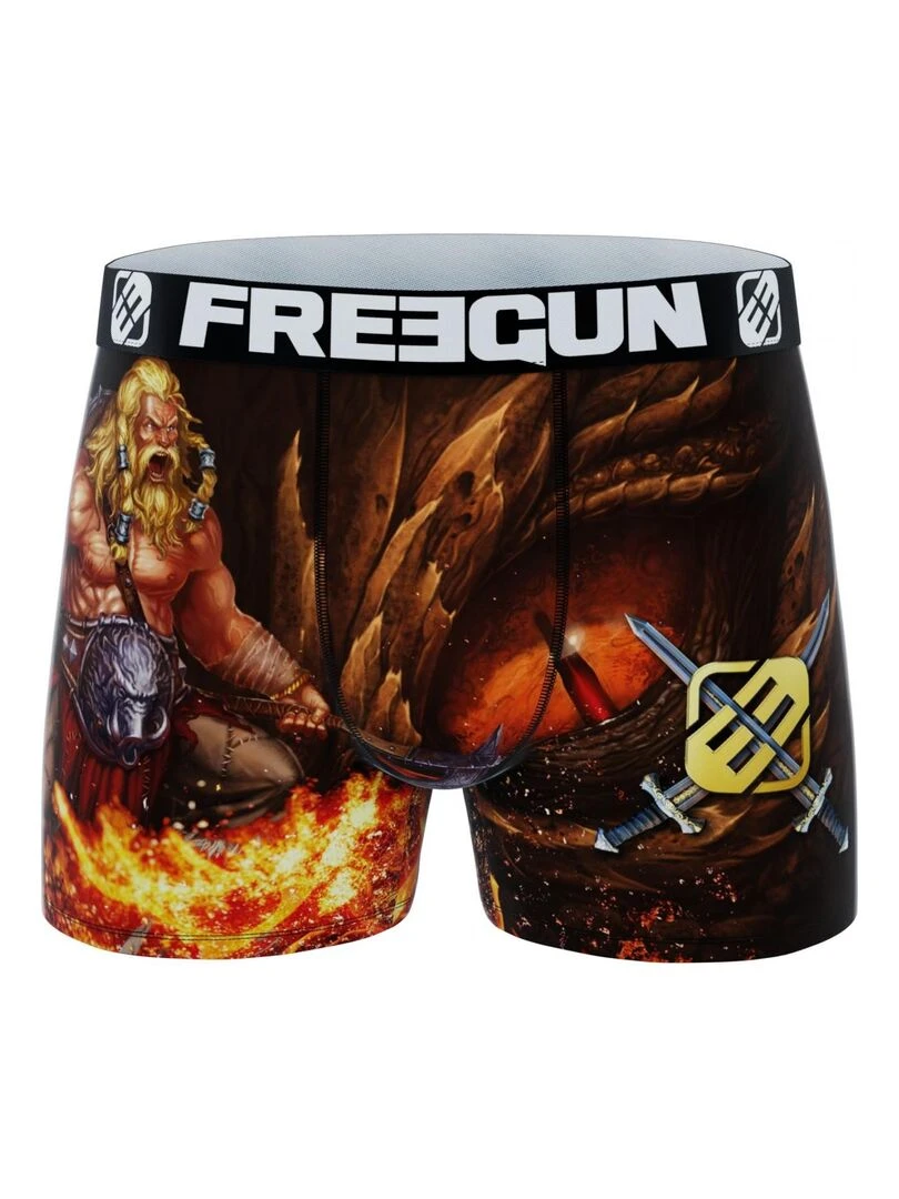 Lot de 6  boxers Heroic Fantasy garçon Freegun   Noir