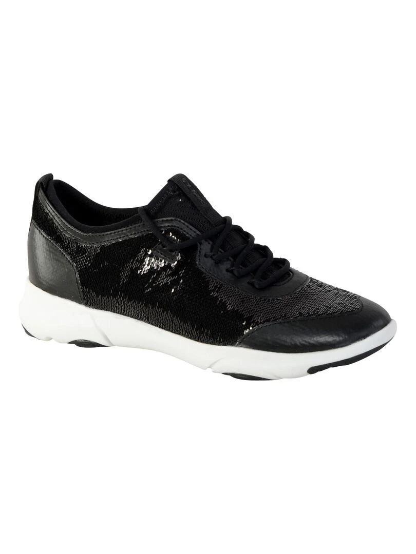 Basket Geox D Nebula X A Pailettes Noir