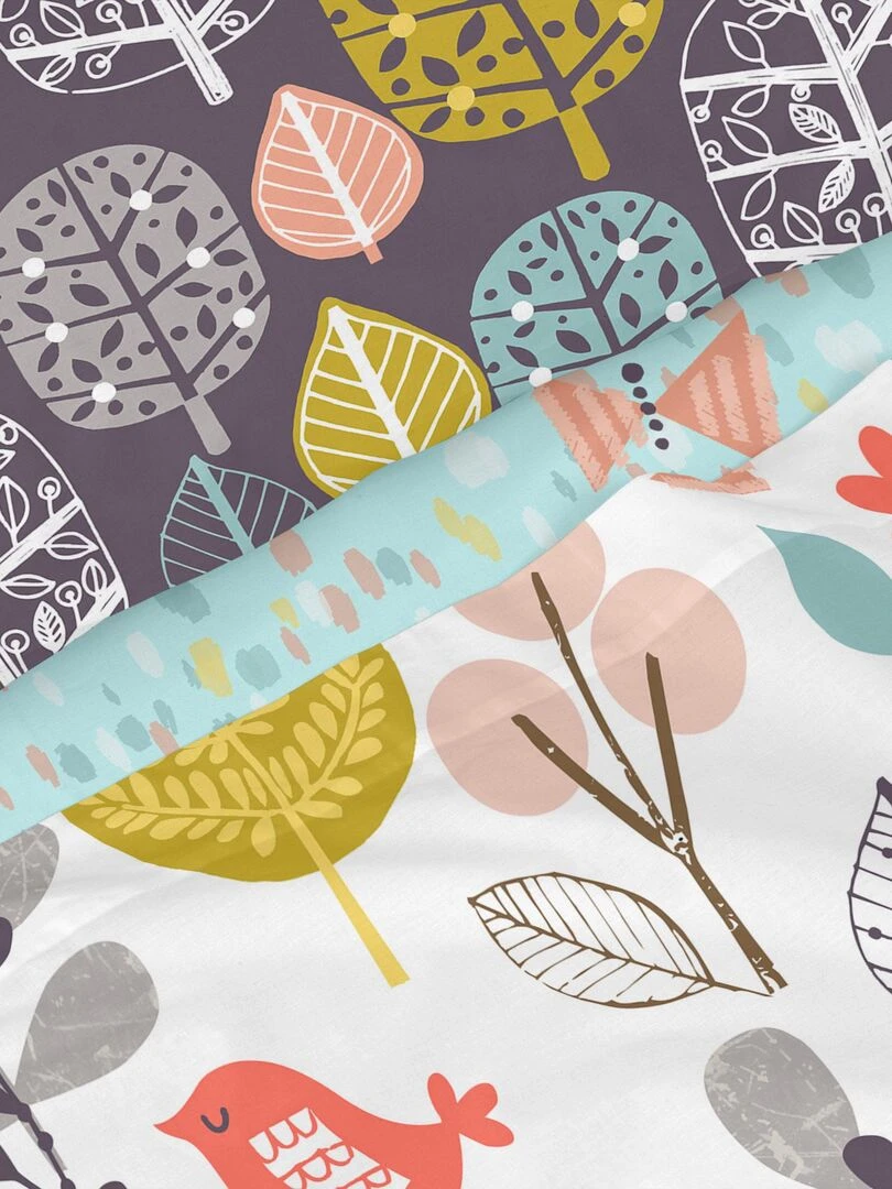 Parure de lit 2 pièces Woodland "Happyfriday"   Blanc