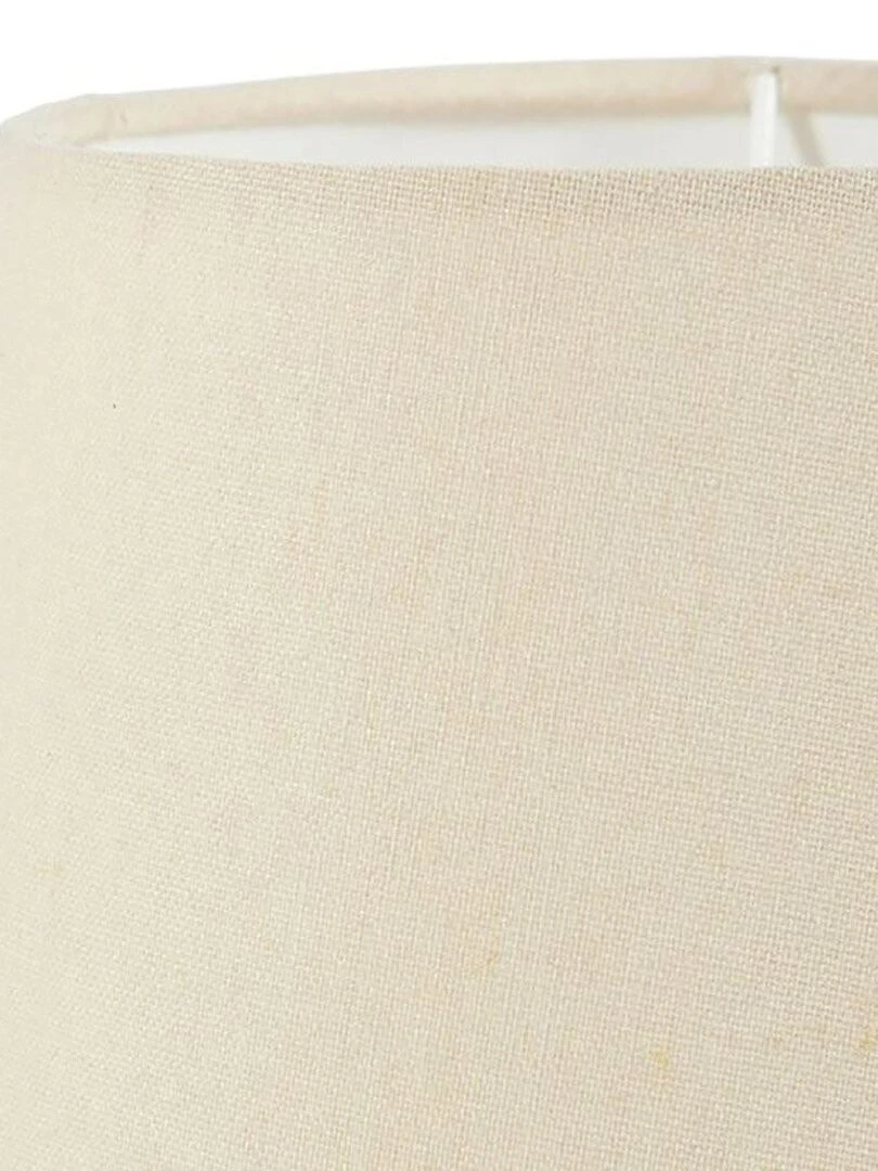 Lampe céramique lin Mathilde blanc   Blanc