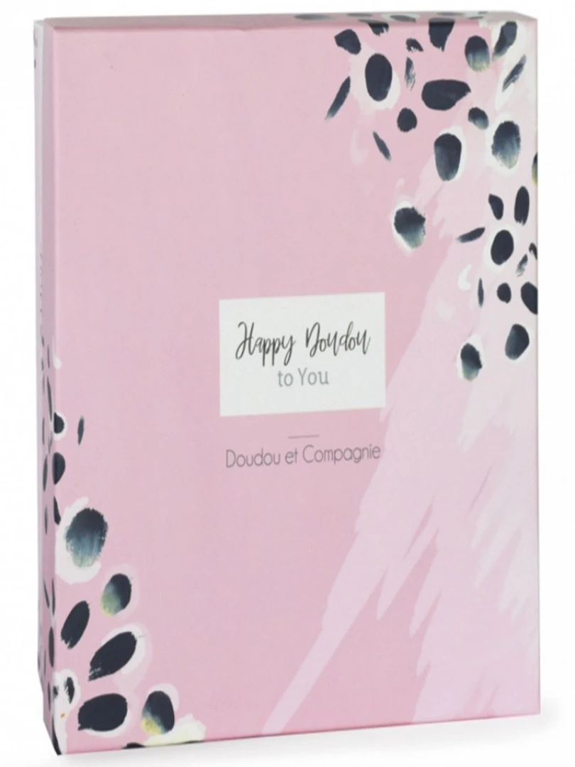 Doudou Plat Avec Coffret Lapin Rose Happy Blush N/A