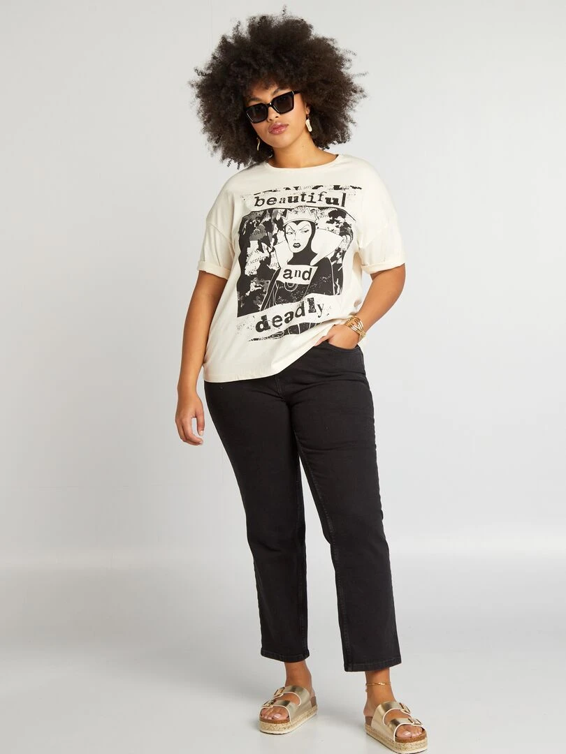 T shirt 'Blanche Neige' 'Disney' Ecru