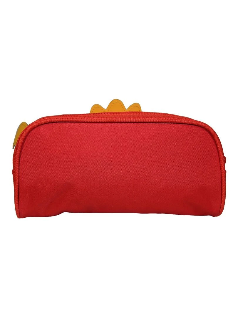 BAGTROTTER Trousse scolaire rectangulaire 3D Dragon Kids Rouge   Rouge