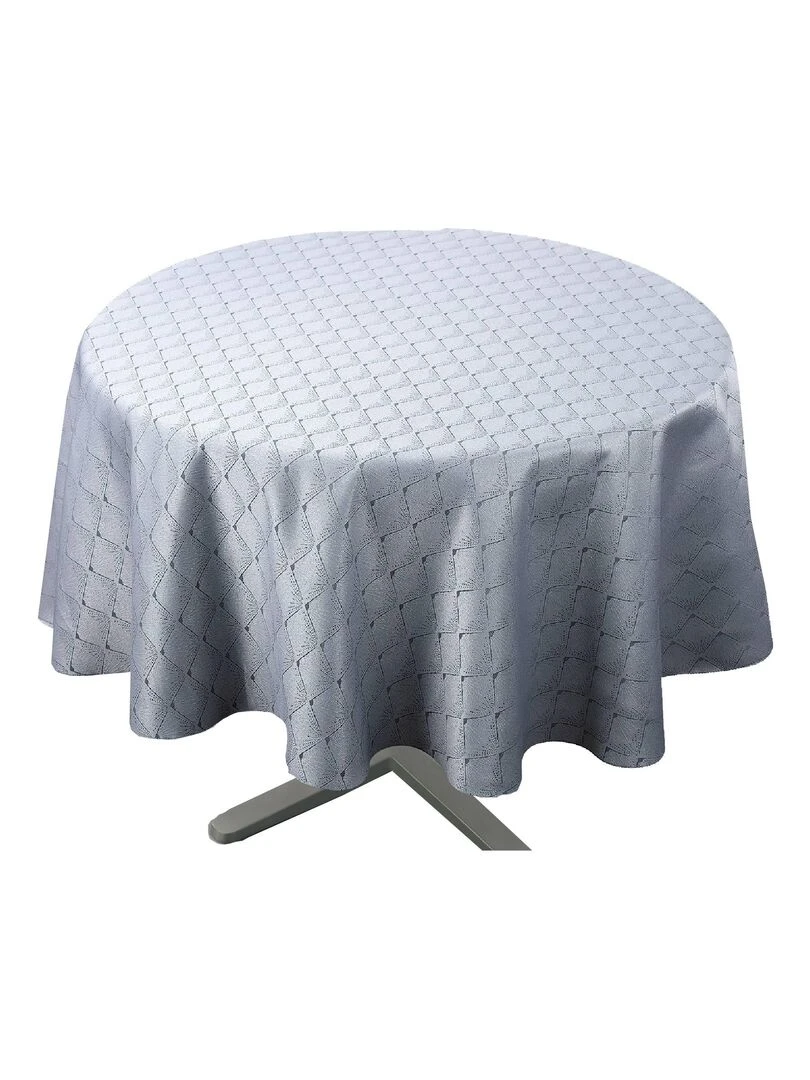 Nappe ronde outdoor esprit bord de mer   Gris clair