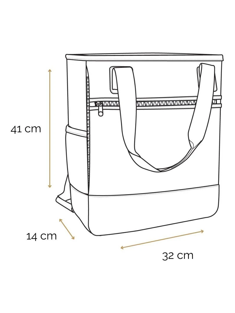 BAGTROTTER Sac 3 en 1 : sac à dos  sac shopping et yoga Offshore Bleu Bulles   Bleu