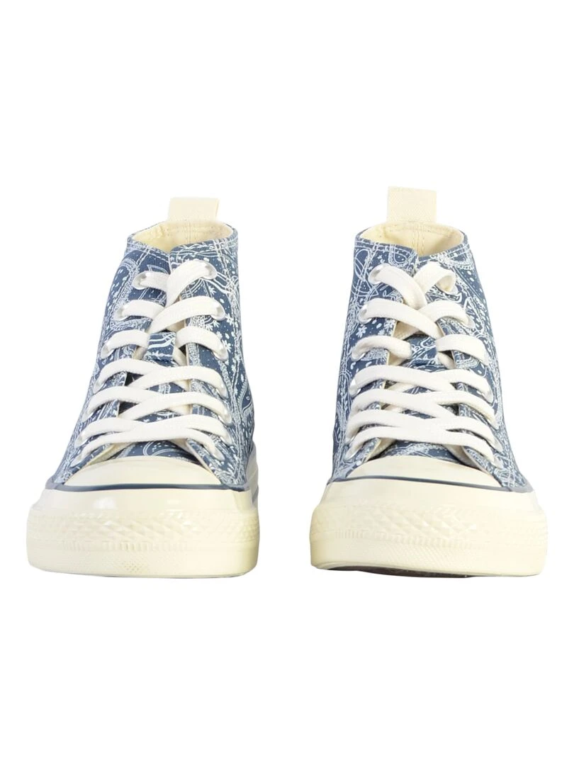 Basket à Lacets Victoria   Bleu