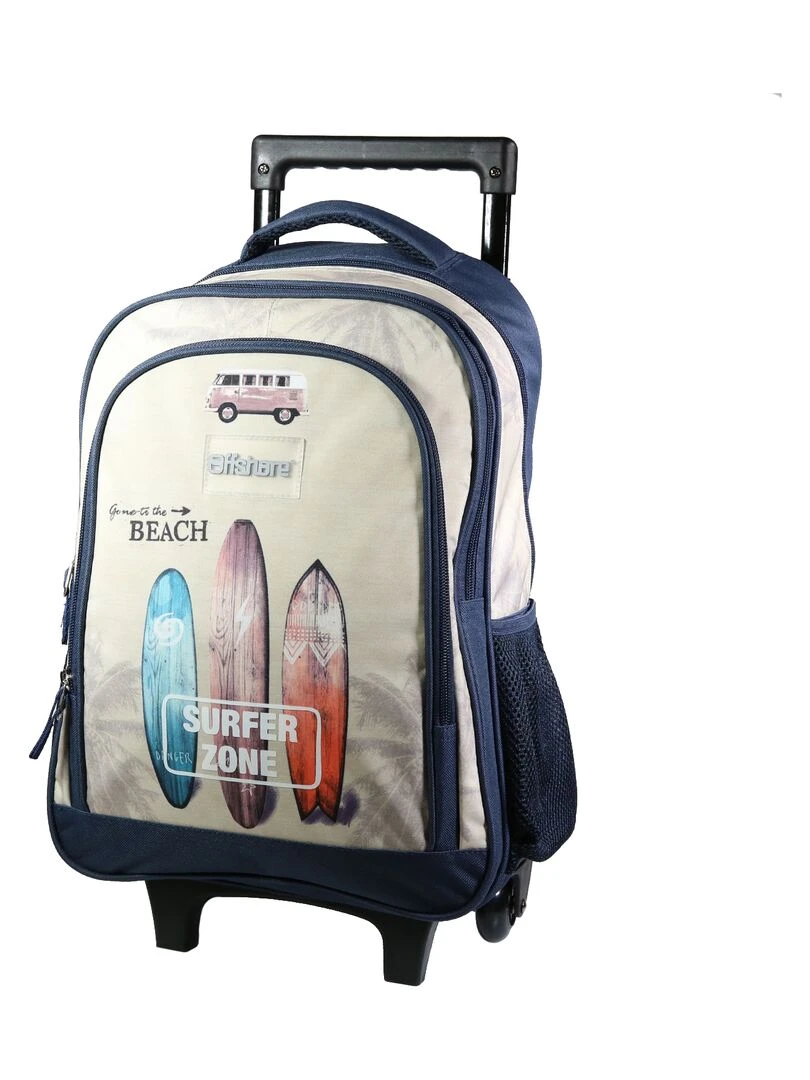 BAGTROTTER Sac à dos à roulettes Offshore Beige Van & Surf Beige