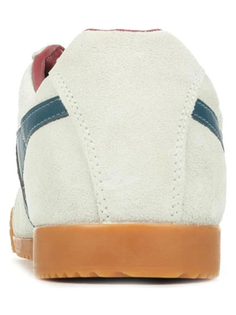 Baskets Gola Harrier Suede   Gris Bleu marine