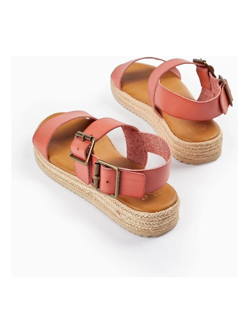 Sandales à Semelle en Jute pour Fille   Marron