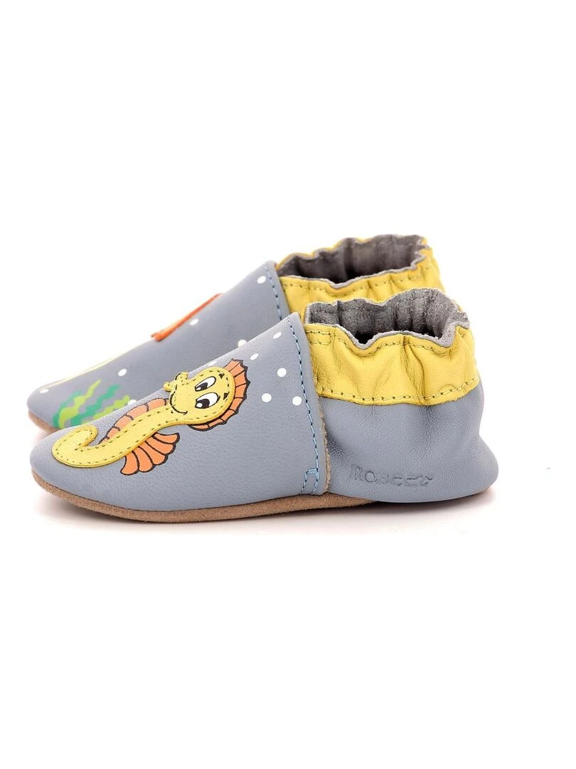 Chaussons Cuir Seabed   Bleu