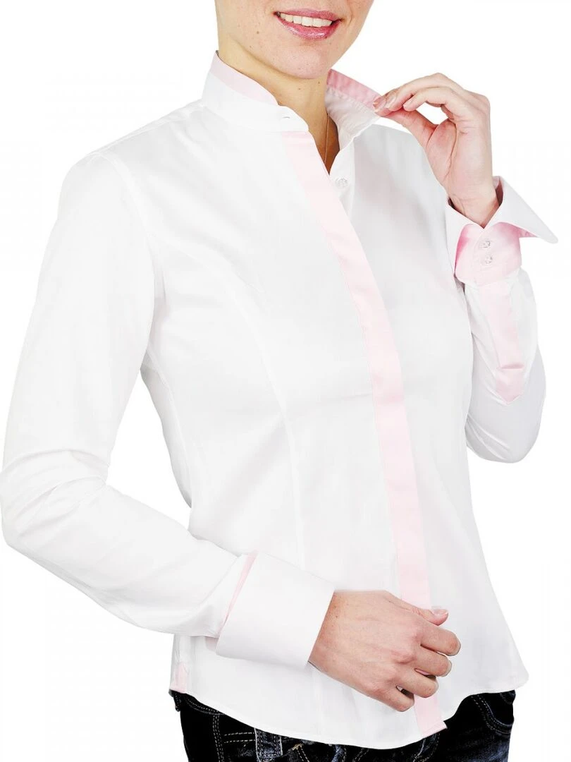 Chemise col mao LAWRENCE   Noir