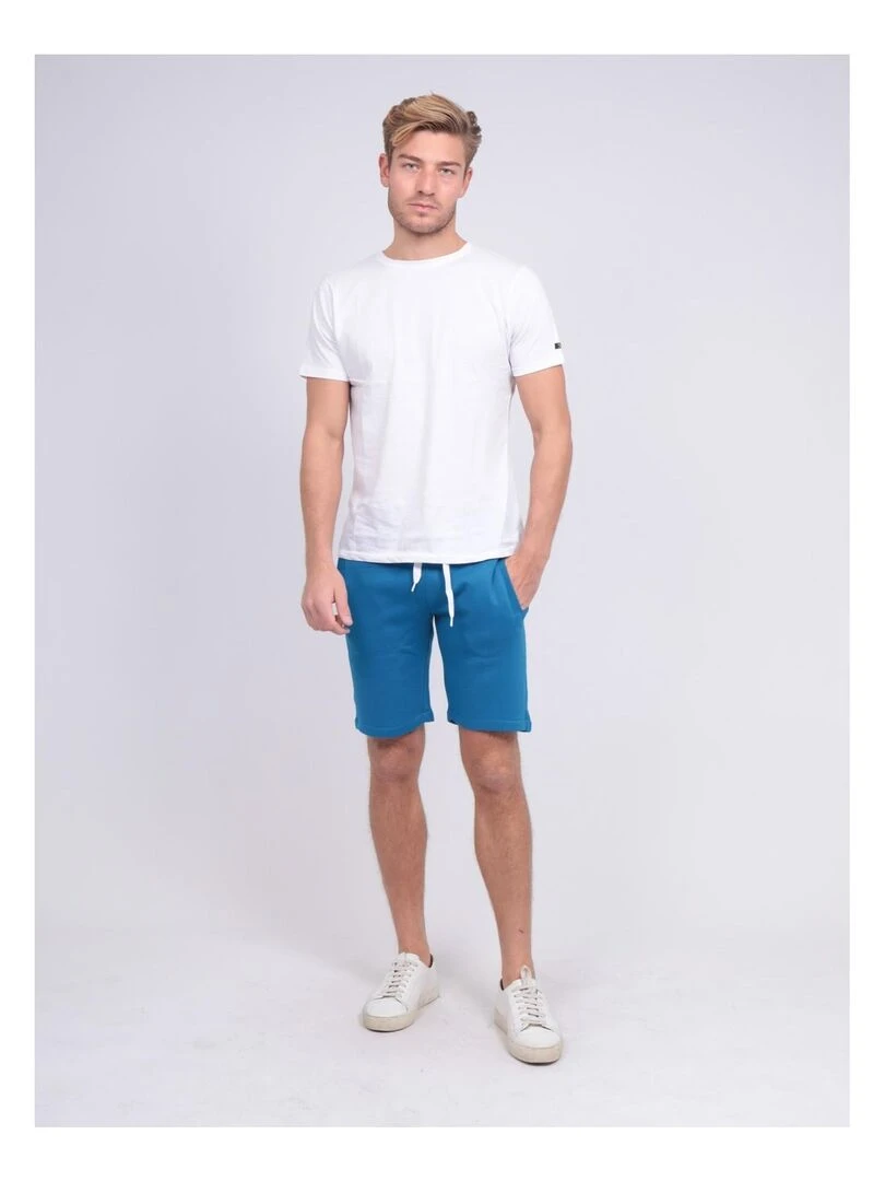 Bermuda molleton BIDMIN   Bleu roi