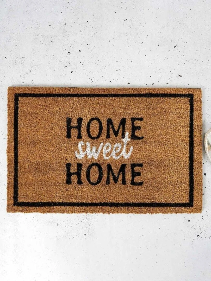 Paillasson Coco 40x60 cm Home Sweet Home   Marron