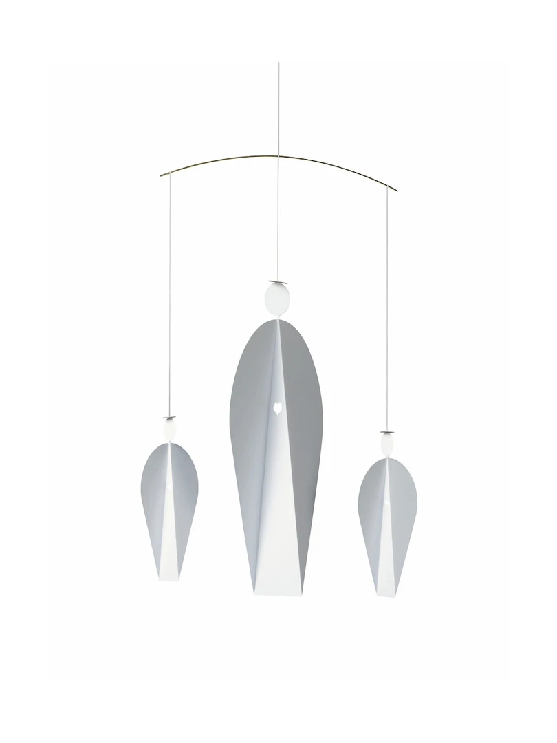 'flensted Mobiles' Turning Angels Blanc