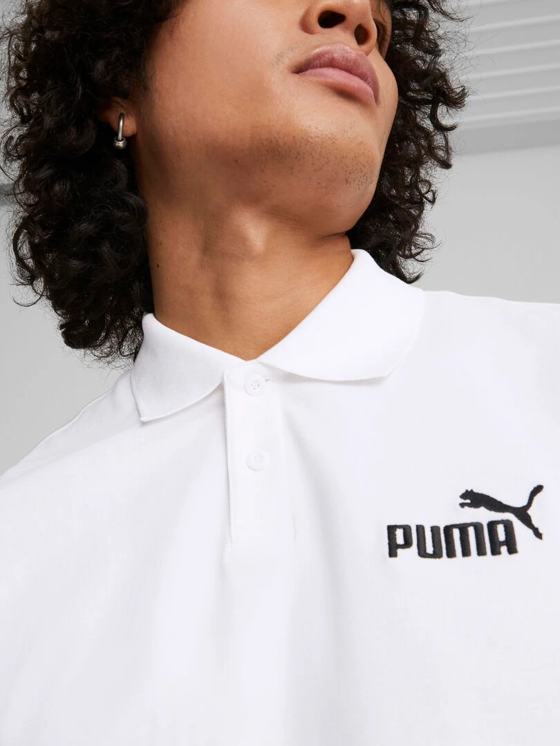 Polo 'Puma'   Blanc