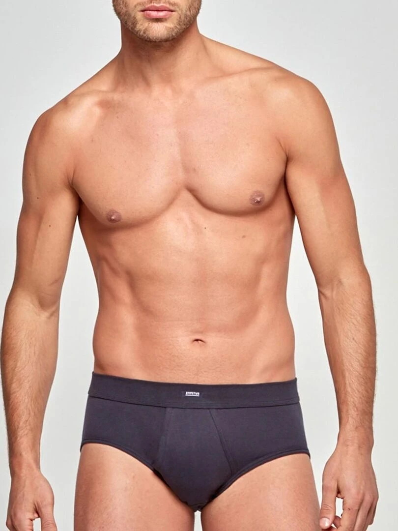 Slip pur coton Essentials Bleu