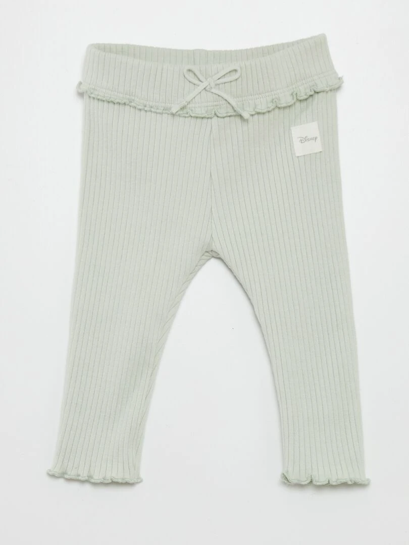 Ensemble 3 pièces body + legging + bavoir   Vert