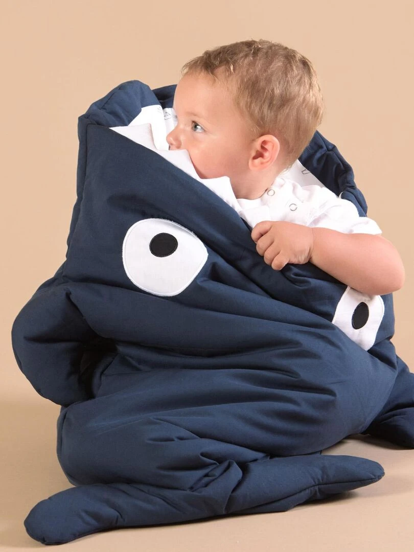 Gigoteuse Baby Shark Marine Bateau Bleu marine