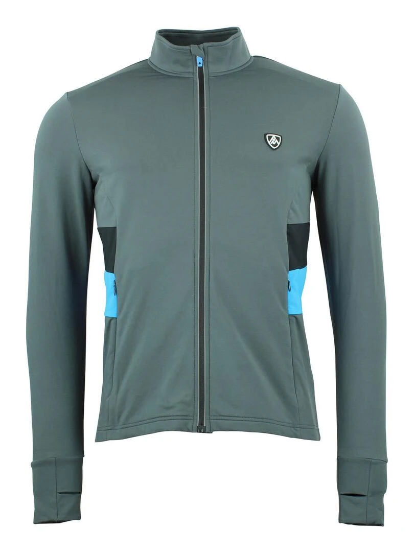 Top technique zippé homme CESPEED PEAK MOUNTAIN Gris