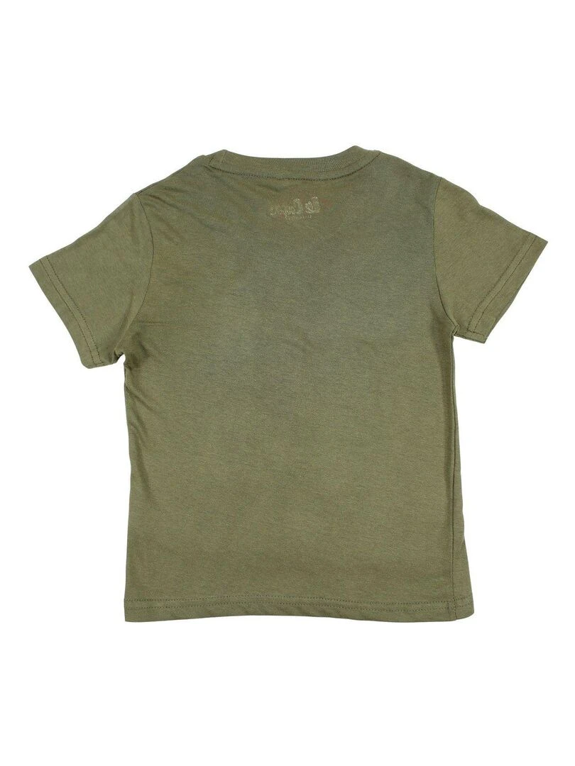 Lee Cooper T shirt garçon imprimé Lee Cooper en coton Kaki