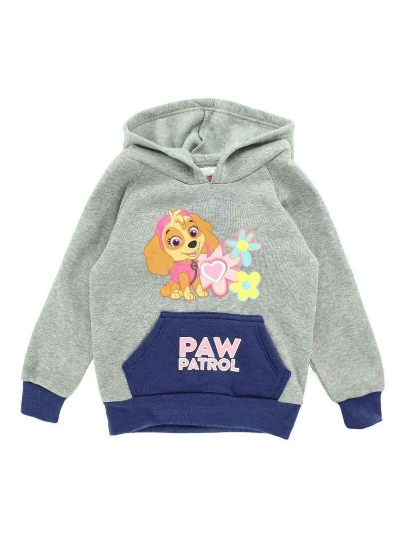 La Pat' Patrouille Sweat fille imprimé La Pat' Patrouille Gris