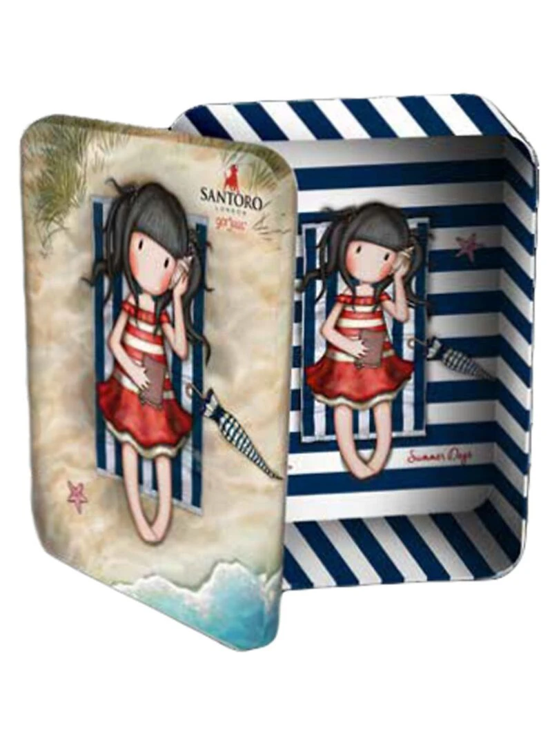 Pyjama short débardeur Summer Days Santoro marine   Bleu marine