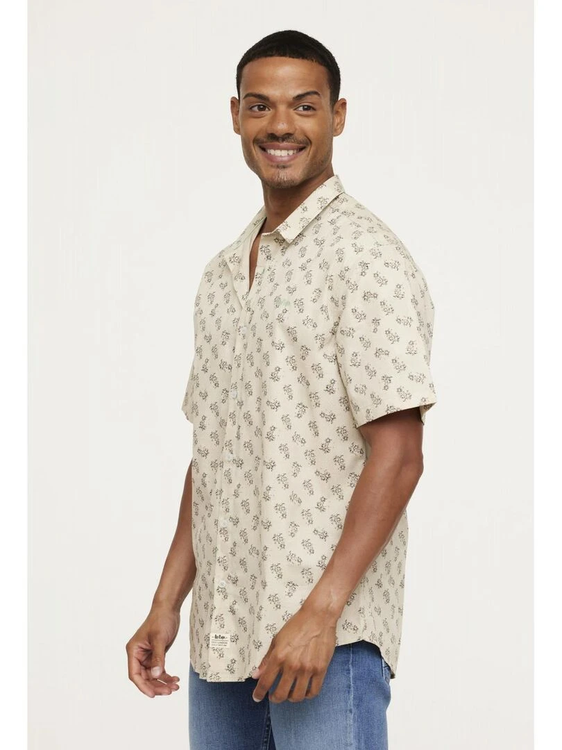Lee Cooper Chemise manches courtes coton regular DUPSO Beige
