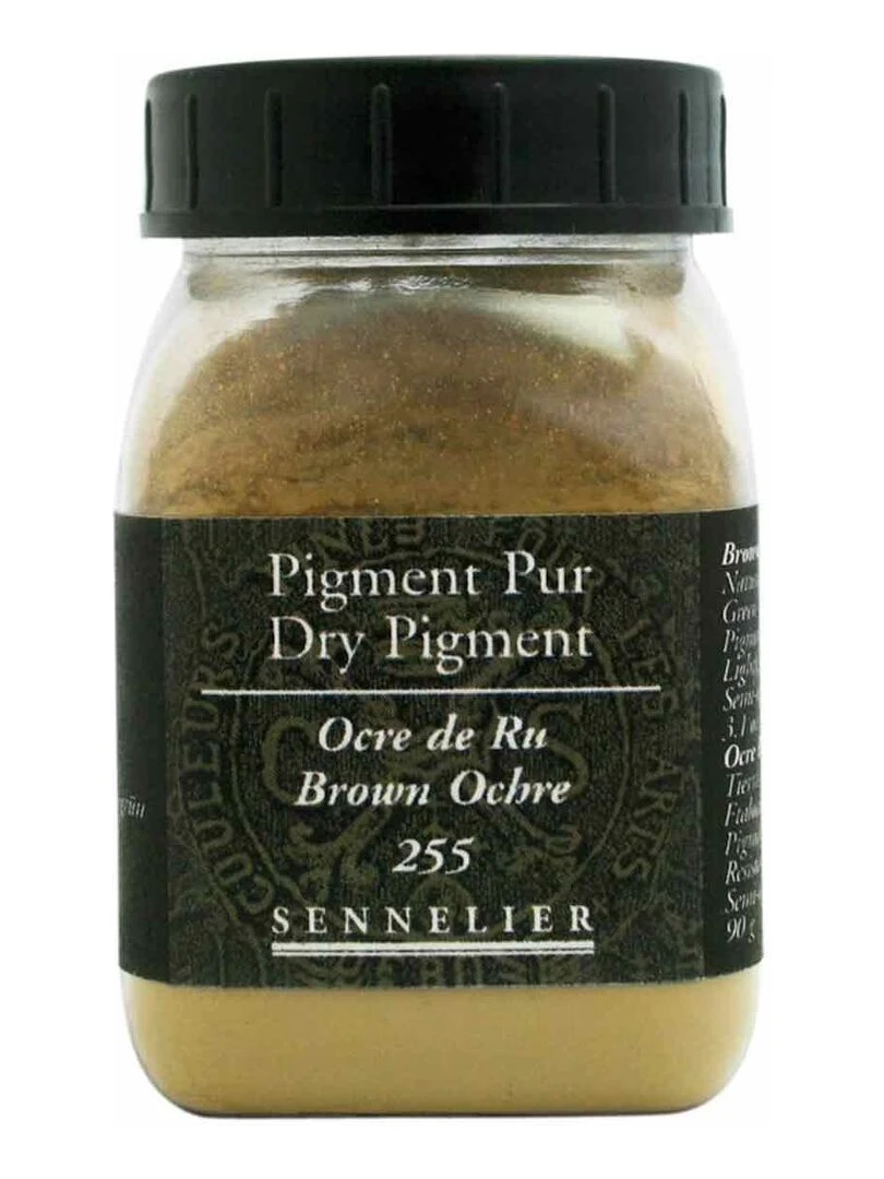 Pigment pour création de peinture pot 90 g Ocre de ru N/A