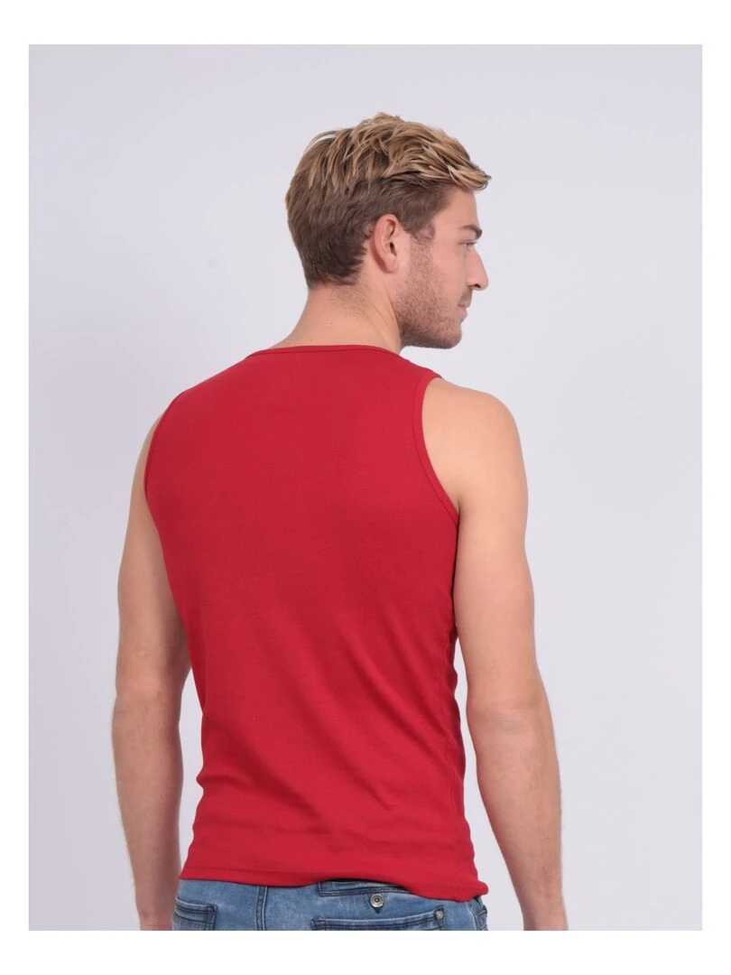 Débardeur pur coton organique WILL III   Rouge