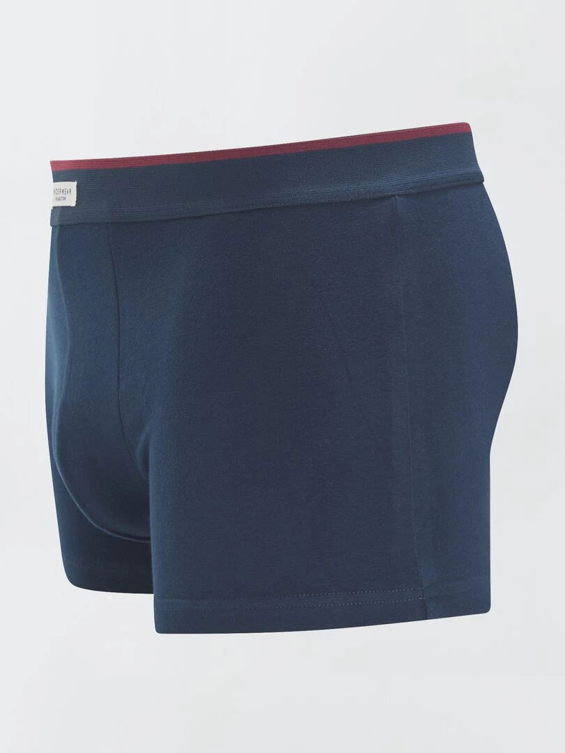 Lot 3 boxers stretch   Bleu/rouge