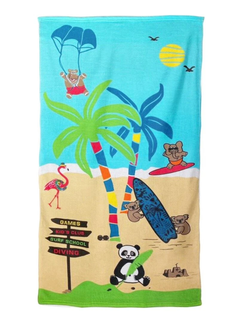Serviette de plage microfibre Colonia 70x140 250 g/m² Multicolore