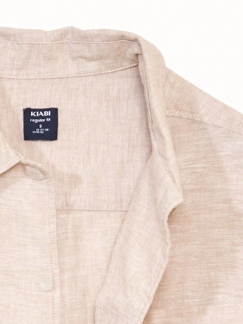Chemise à coupe droite   So Easy   Beige