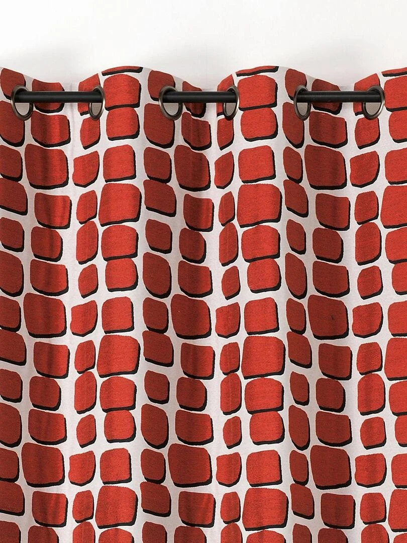 Rideau imprimé Wall   Noir