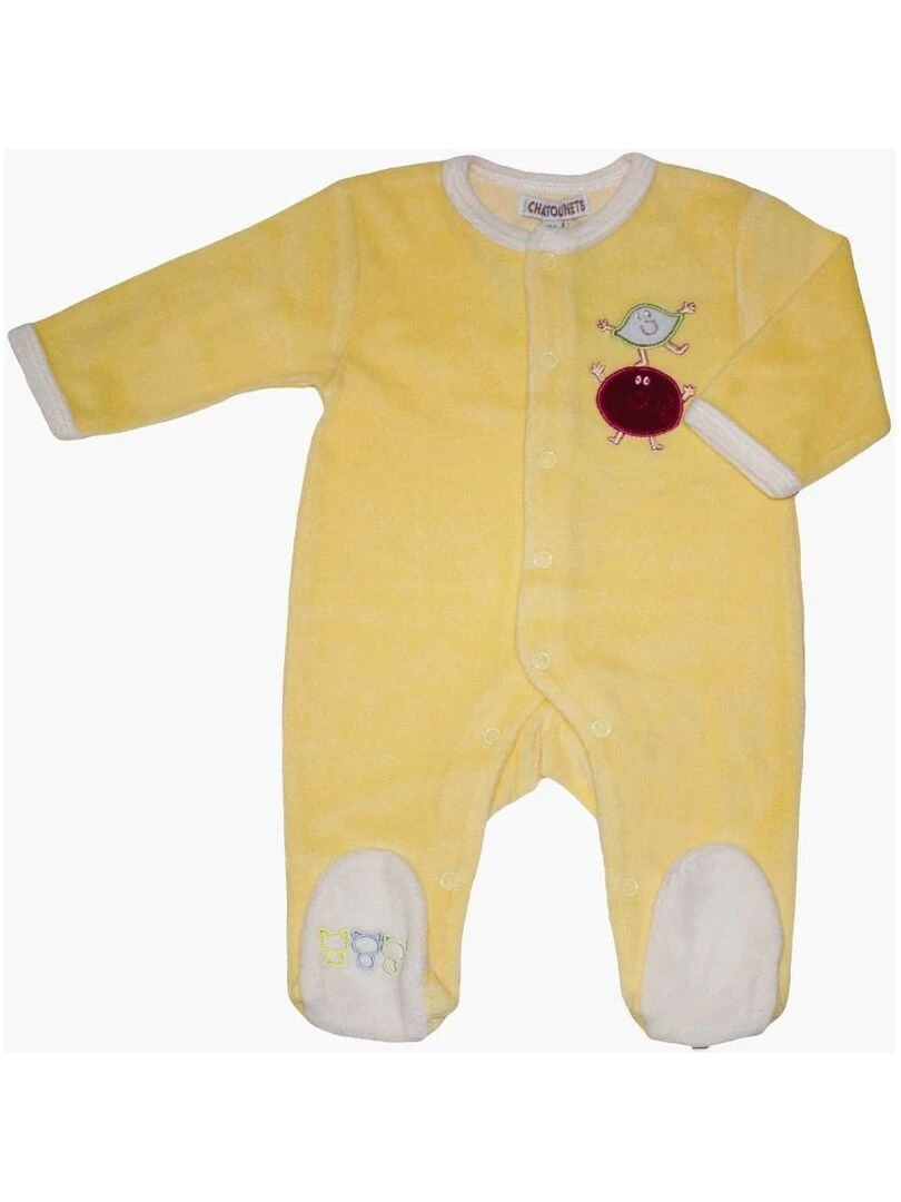 Pyjama "SALADE DE FRUITS" LES CHATOUNETS Jaune