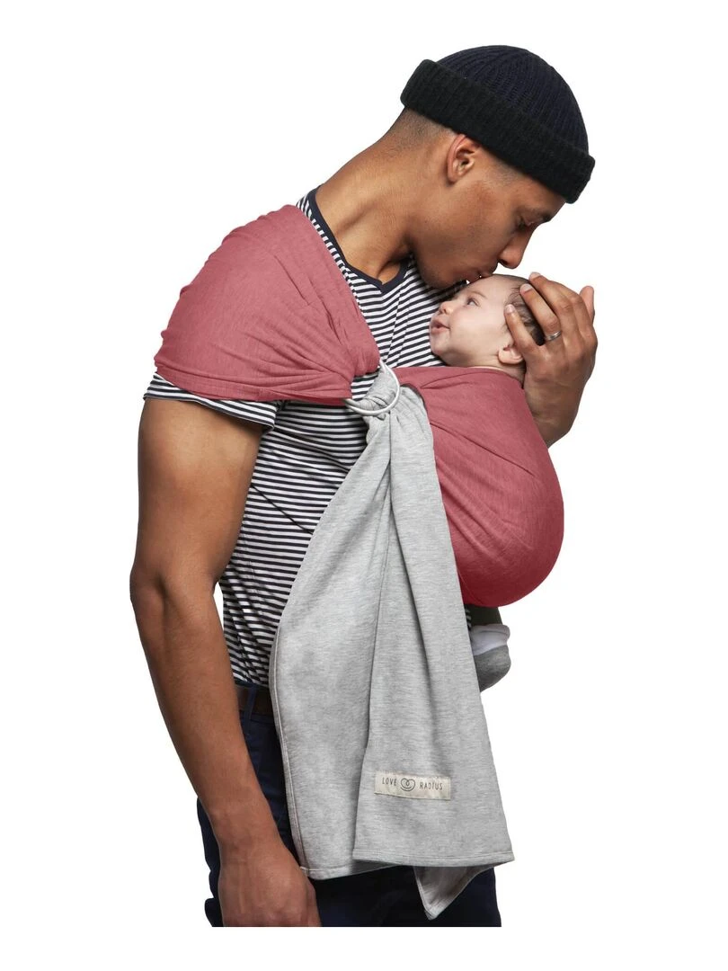 Sling La Petite Echarpe Sans Nœud Chiné Rosé (réversible) Rose