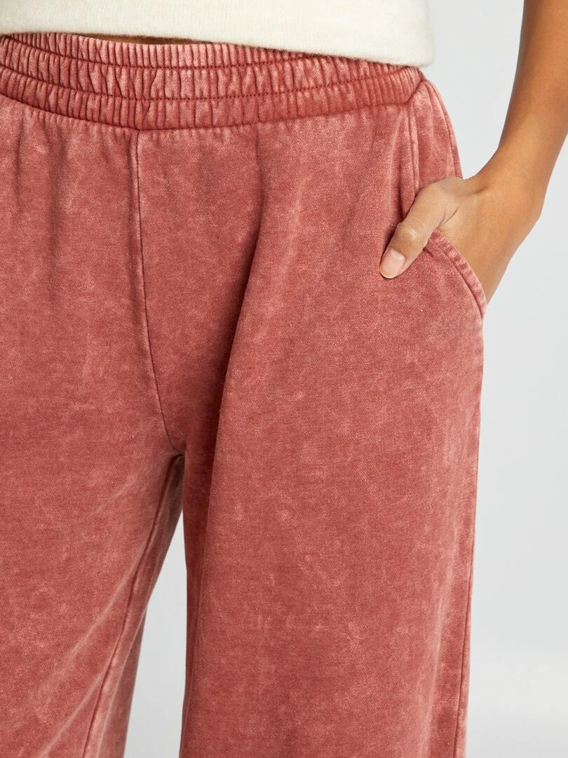 Jogging effet délavé   Rouge