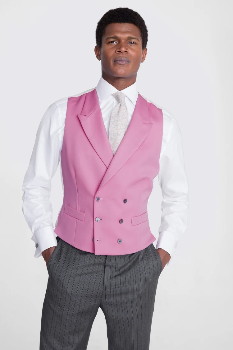 French Connection Slim Fit Sky Marl Waistcoat