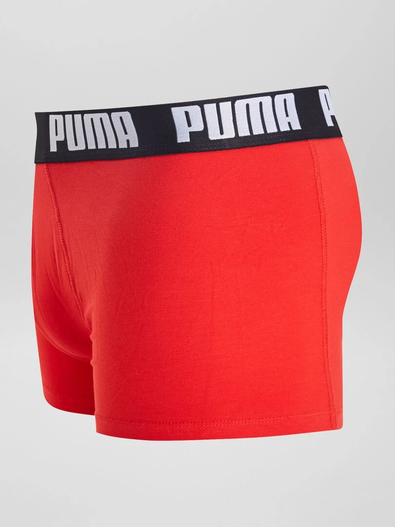 Boxers 'Puma'   Lot de 4   Rouge/gris/noir