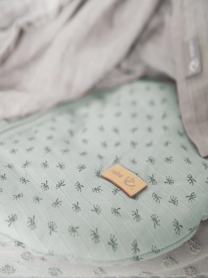 ROBA Organic Gigoteuse Bébé "Lil Planet" Sac de Couchage D'été Vert Givré Vert d'eau