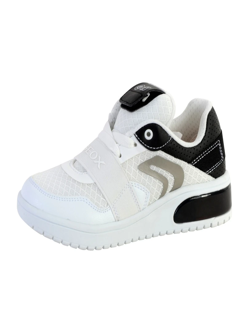 Basket Geox J Xled B.B MESH + GEOBUCK Blanc