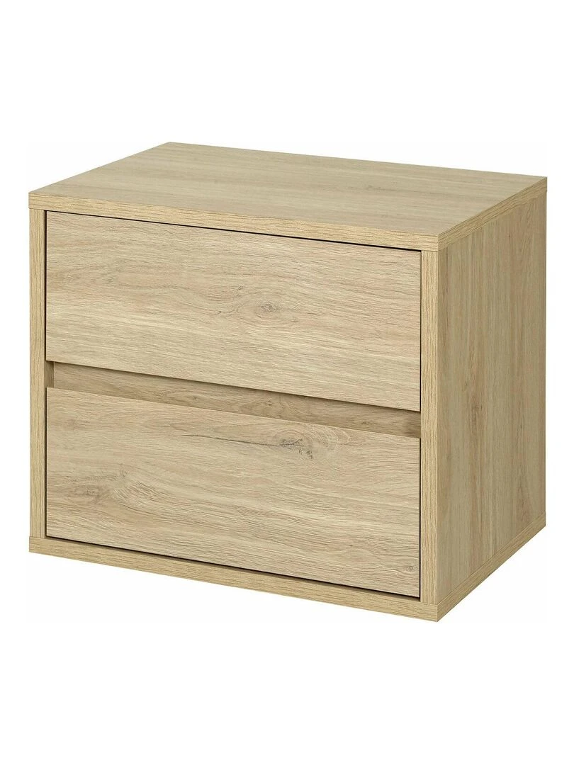 Chevet 2 tiroirs Kira AKITEN RETAIL Marron