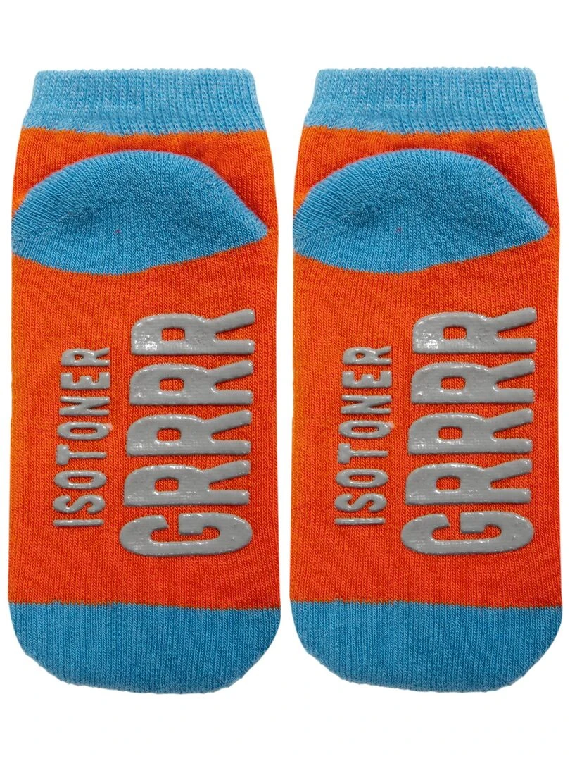 Chaussettes antidérapantes Enfant Monstre 19/26   Orange