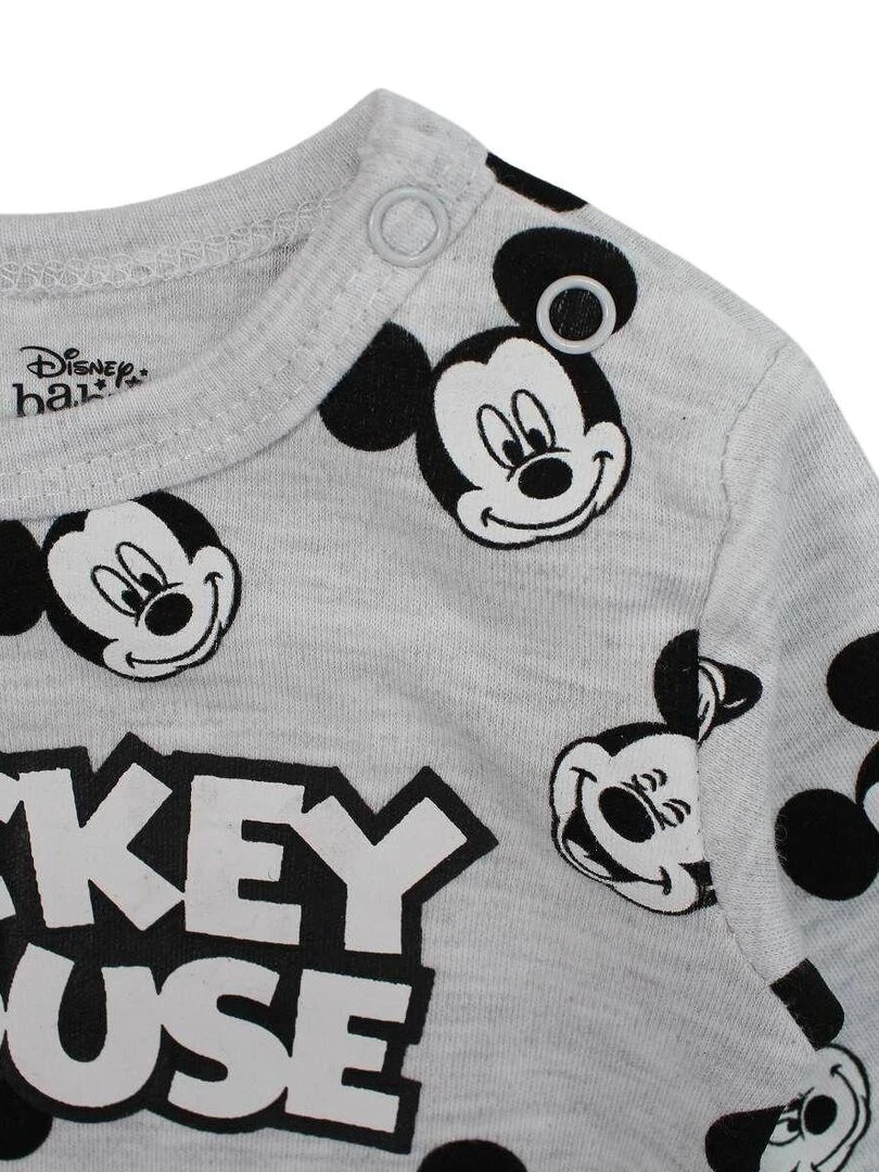 Disney   Ensemble ​​Body pantalon bébé garçon Imprimé Mickey   Gris
