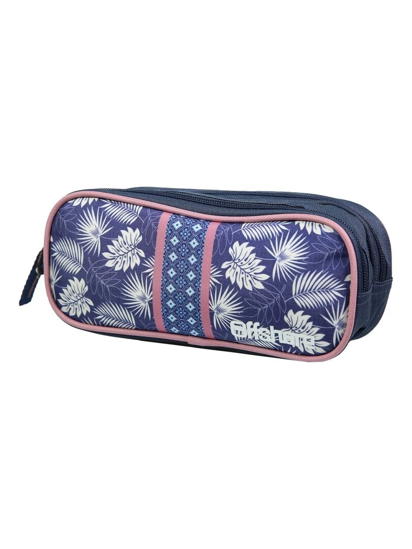 BAGTROTTER Trousse scolaire 2 compartiments Offshore Bleue Bleu