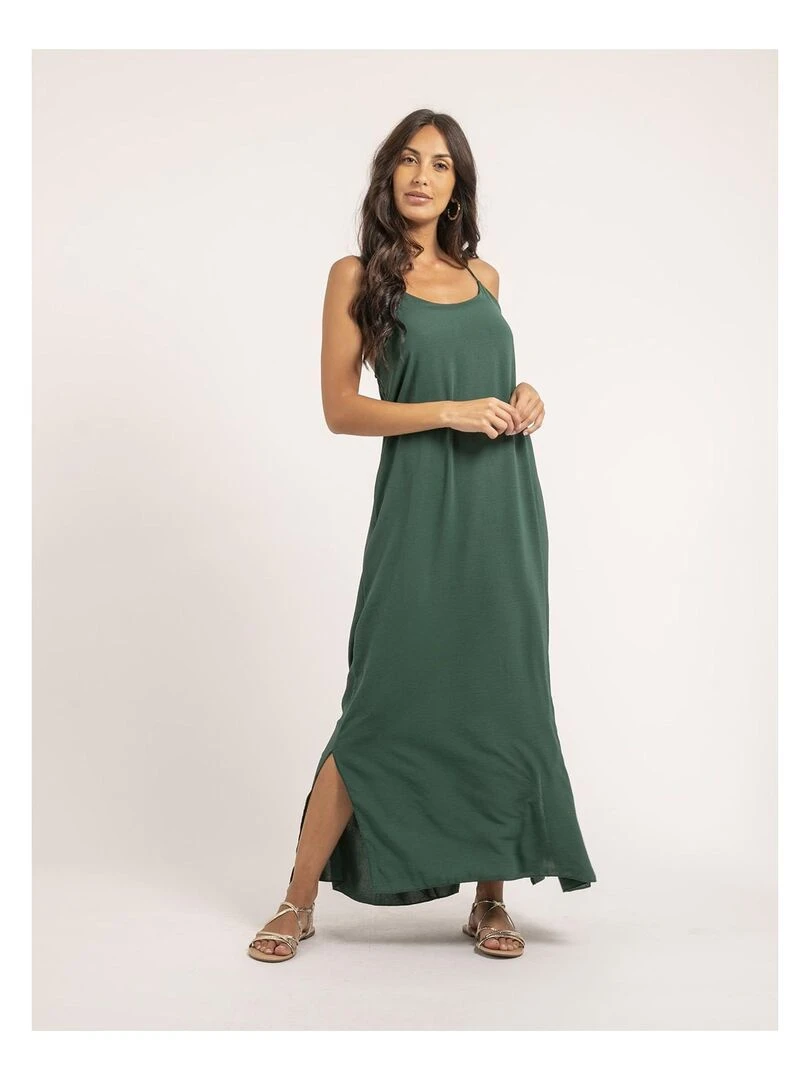 Robe longue IGGY Vert foncé