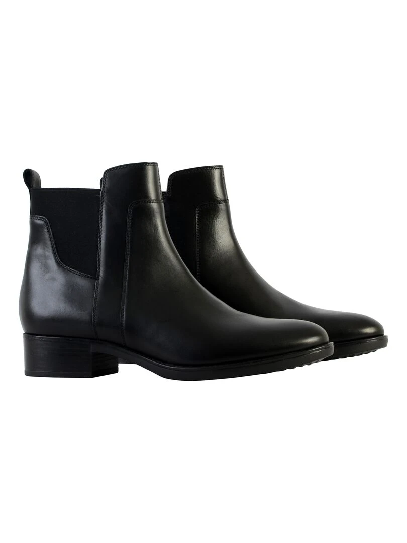 Bottine Cuir Geox Felicity Smo.Lea   Noir