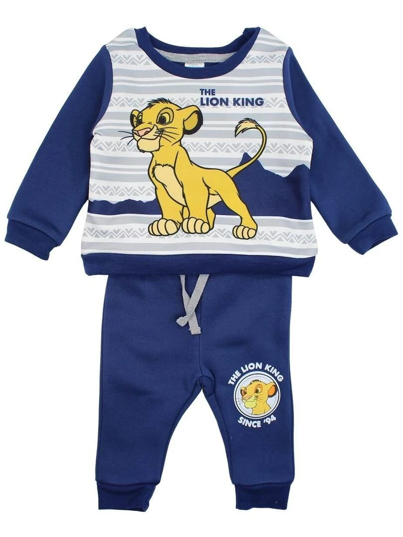 Disney Jogging bébé garçon imprimé Le Roi Lion Bleu