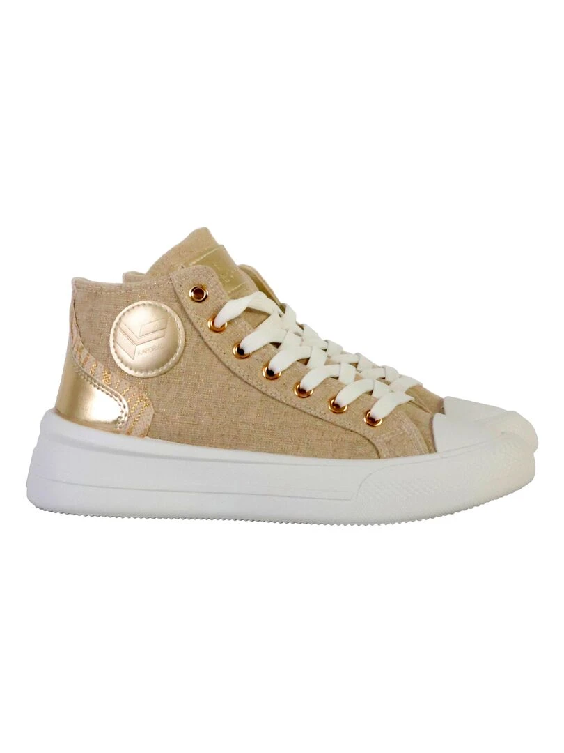 Basket Montante à Lacets Kaporal Camelia   Beige